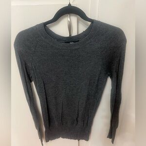 Mossimo Supply Co Gray Crew Neck Sweater Lightweight Fine-Knit